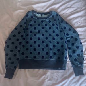 JCrew sweater polka dots XS